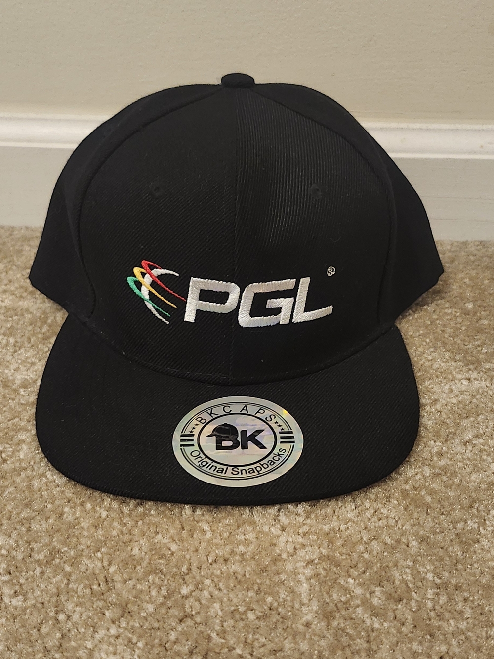 BK Caps PGL Esports Snapback Hat Black Like New